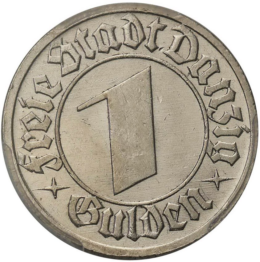 Wolne Miasto Gdańsk / Danzig. 1 Gulden 1932 PCGS AU58